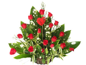 arreglo de rosas
