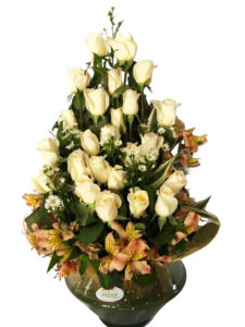 arreglo de rosas