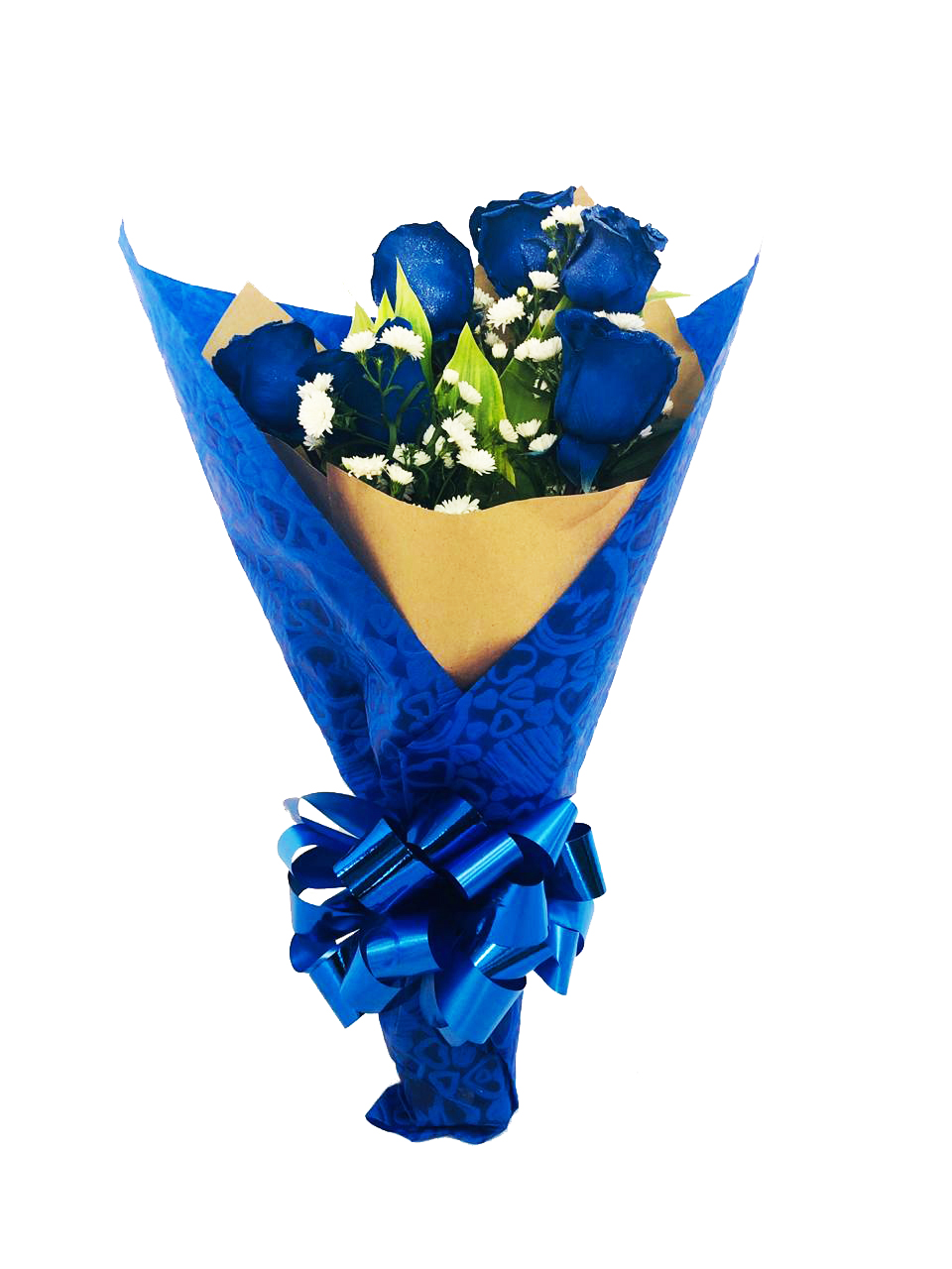Floristería Pétalos | #17 – 6 Rosas Azules en Ramo