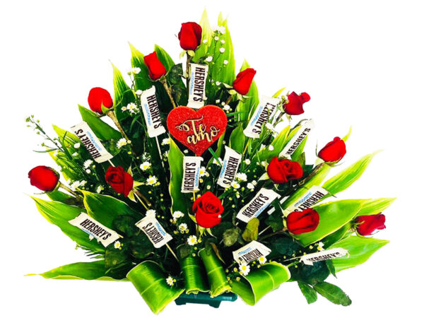 #65B - Arreglo de Rosas con Chocolates