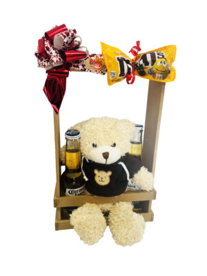 #68A- Base con Peluche, Cervezas y Chocolate